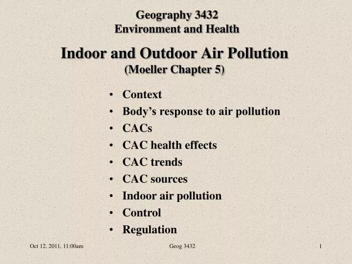 indoor and outdoor air pollution moeller chapter 5