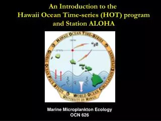 An Introduction to the Hawaii Ocean Time-series (HOT) program and Station ALOHA