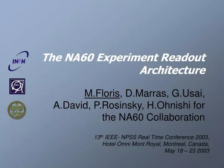 the na60 experiment readout architecture