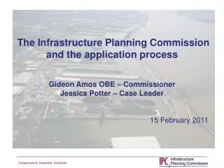 A new planning process for national infrastructure projects