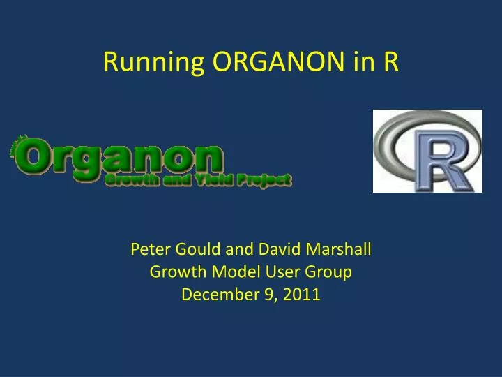running organon in r