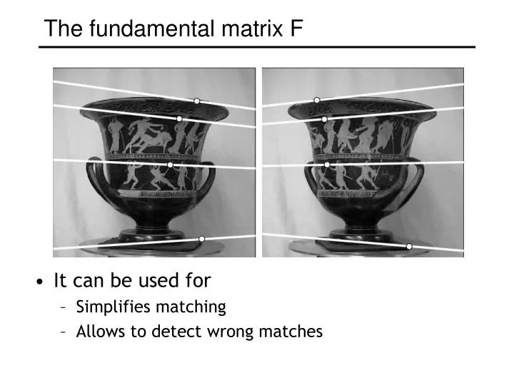 the fundamental matrix f