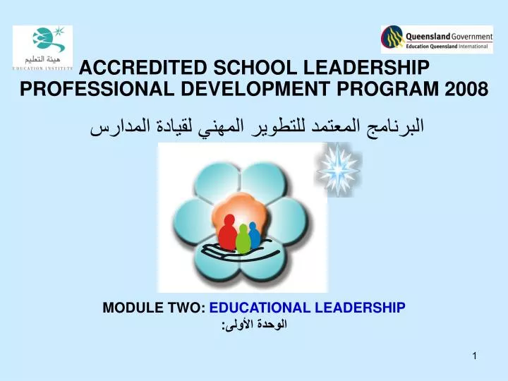 accredited school leadership professional development program 2008