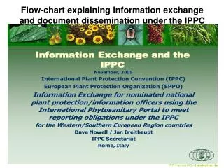 Flow-chart explaining information exchange and document dissemination under the IPPC