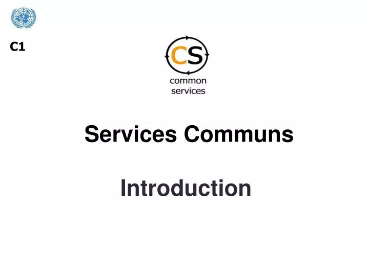 services communs introduction