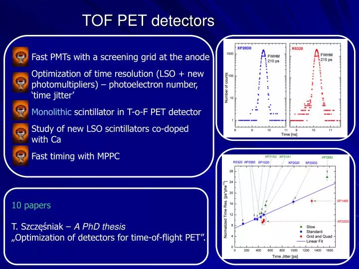 tof pet detectors