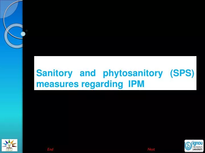 sanitory and phytosanitory sps measures regarding ipm