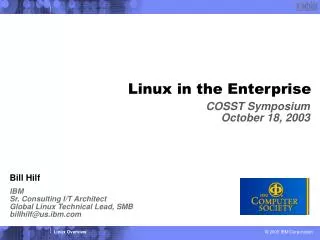 Linux in the Enterprise