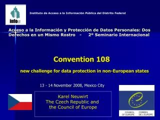 Convention 108 new challenge for data protection in non-European states