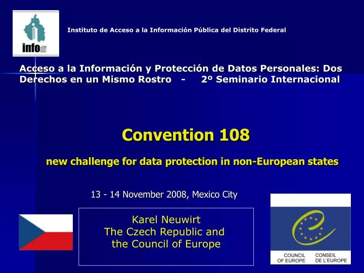 convention 108 new challenge for data protection in non european states