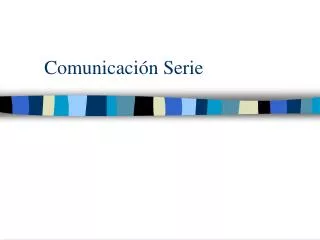 comunicaci n serie