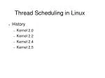 Thread Scheduling in Linux - slide 1