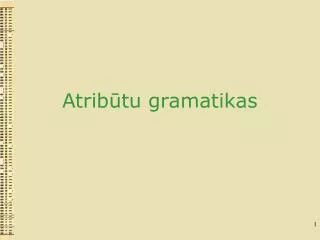 atrib tu gramatikas