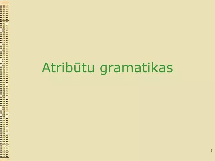 atrib tu gramatikas