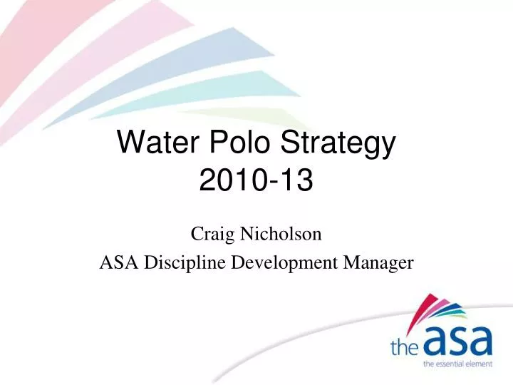 water polo strategy 2010 13