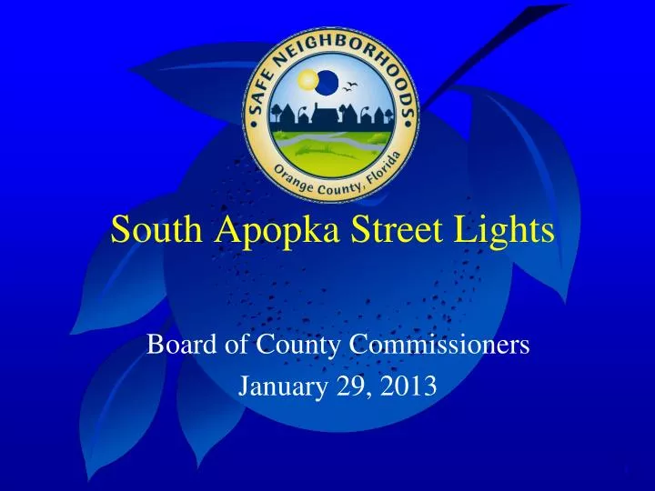 south apopka street lights