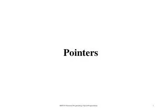 Pointers