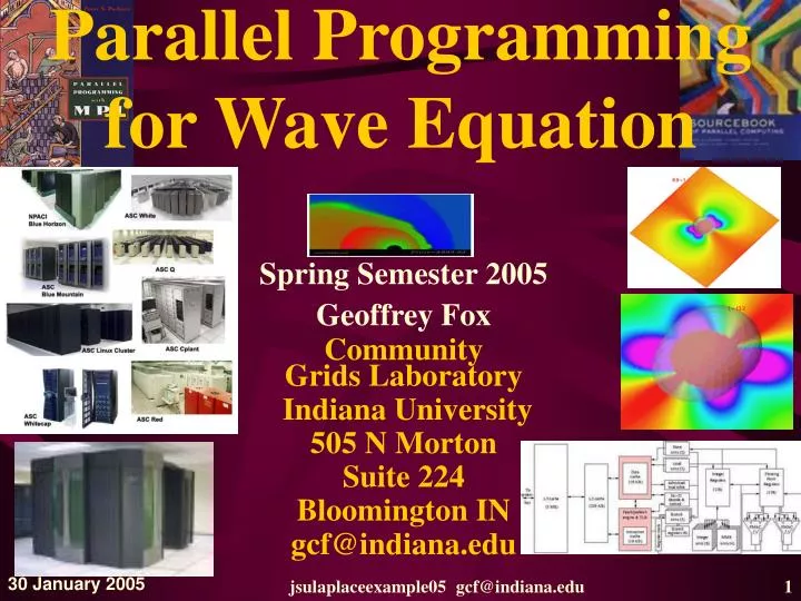 parallel programming for wave equation