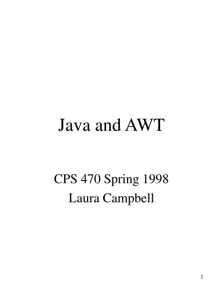 java and awt