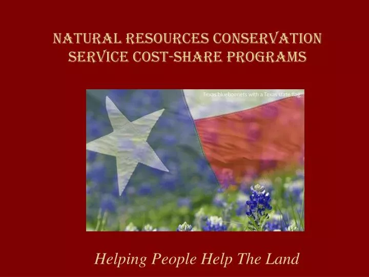 natural resources conservation service cost share programs