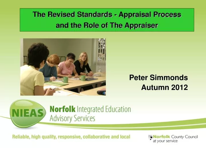 the revised standards appraisal process and the role of the appraiser