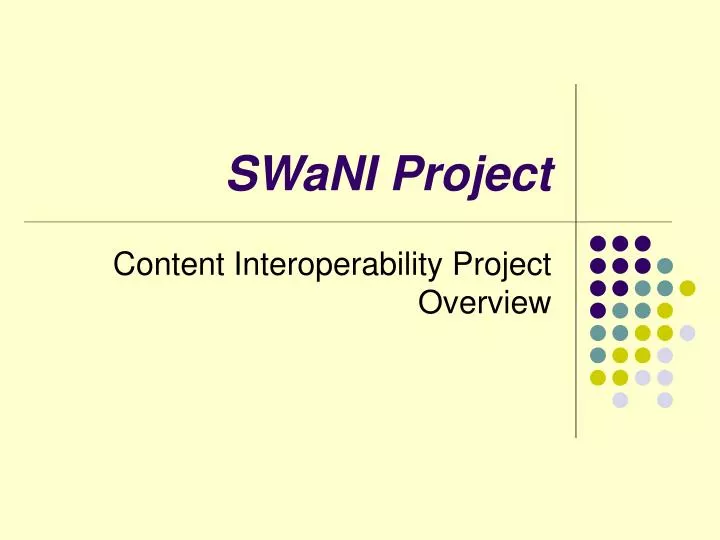 swani project