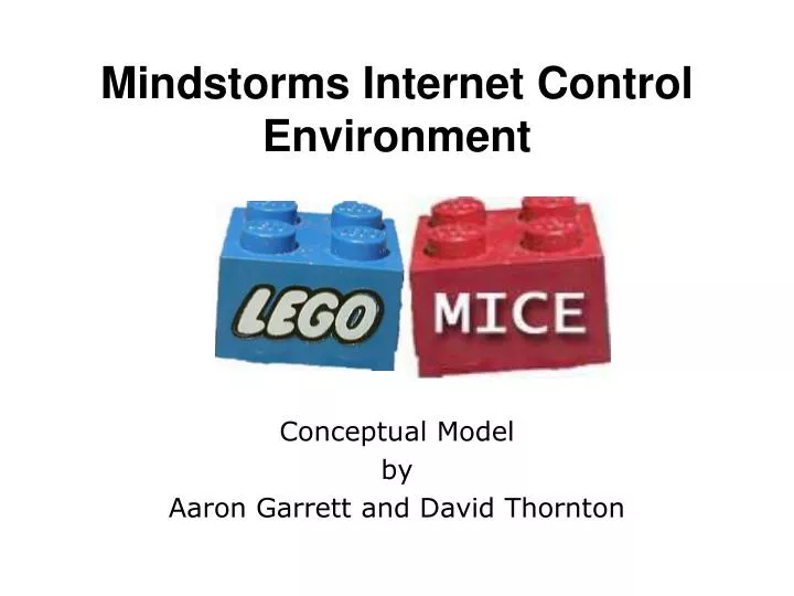 mindstorms internet control environment