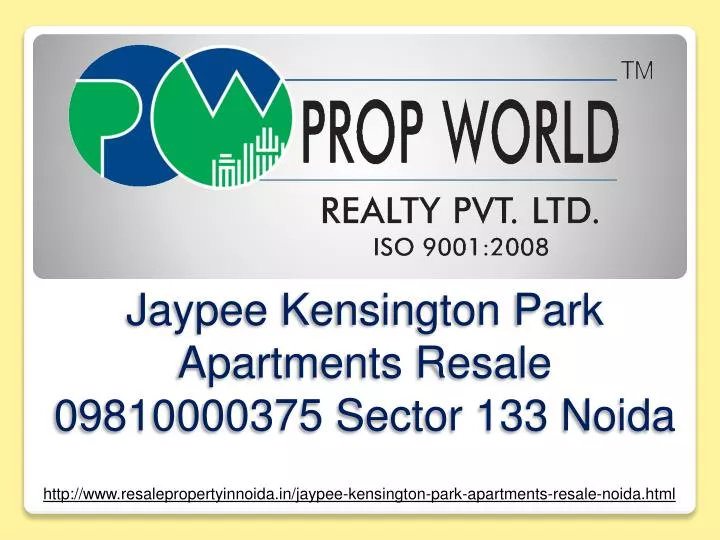jaypee kensington park apartments resale 09810000375 sector 133 noida