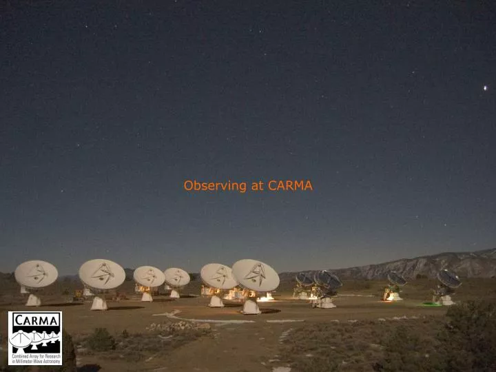 observing at carma