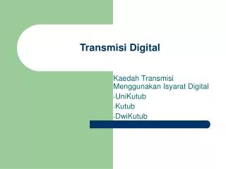 transmisi digital