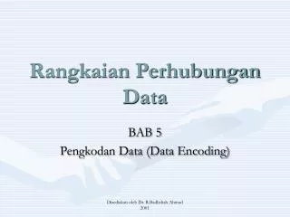rangkaian perhubungan data