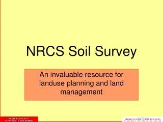 NRCS Soil Survey