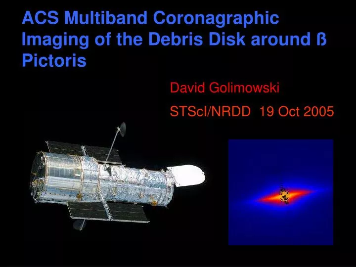 acs multiband coronagraphic imaging of the debris disk around pictoris