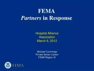 FEMA Partners in Response