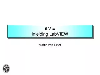 ilv inleiding labview