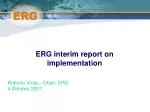 ERG Interim Report: Eurotariff Implementation & Transparency Compliance - slide 1