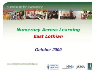 Numeracy Across Learning East Lothian