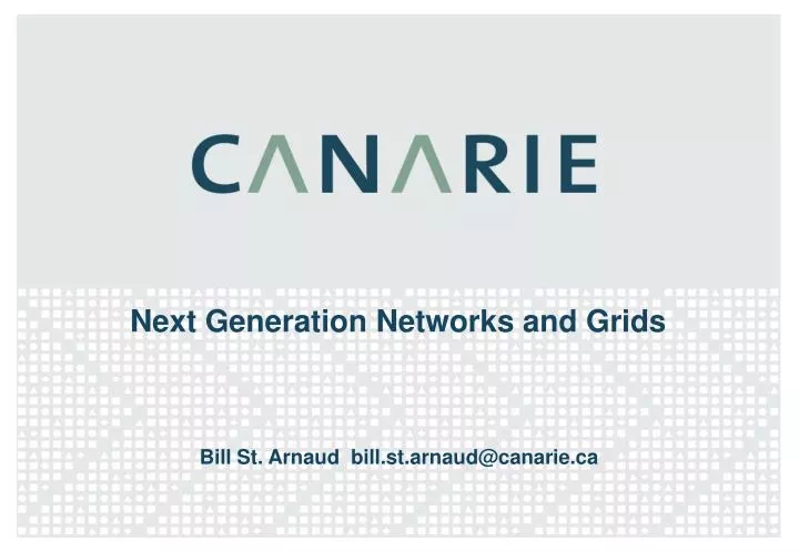 next generation networks and grids