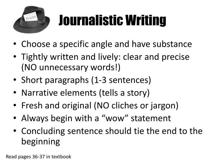 journalistic writing