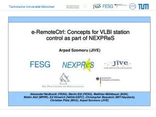 e-RemoteCtrl: Concepts for VLBI station control as part of NEXPReS