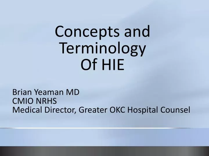 brian yeaman md cmio nrhs medical director greater okc hospital counsel