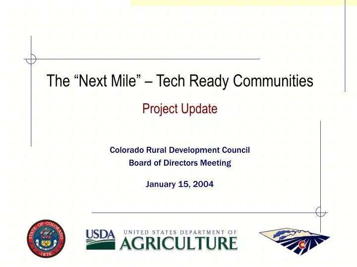 the next mile tech ready communities