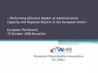 Romanian Municipalities Association EU Office