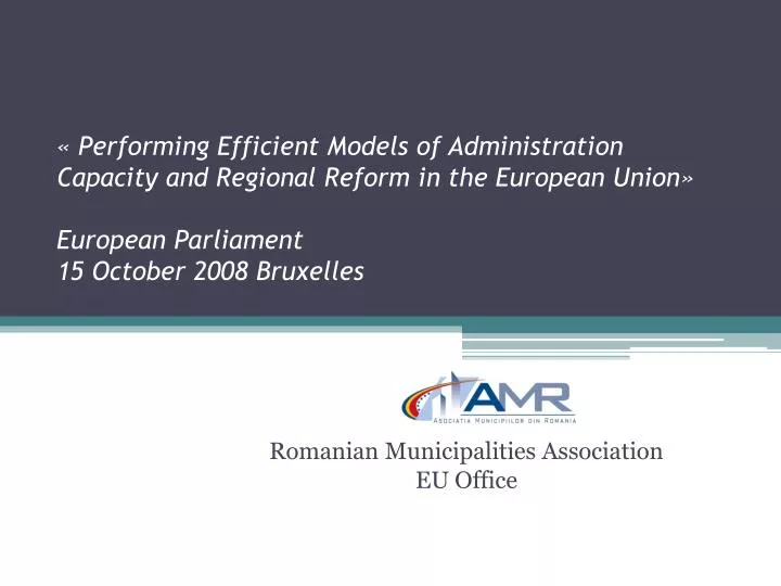 romanian municipalities association eu office