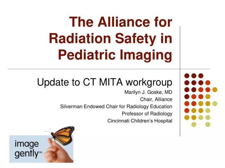 the alliance for radiation safety in pediatric imaging