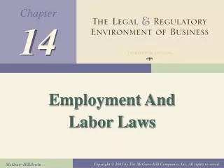 Employment And Labor Laws