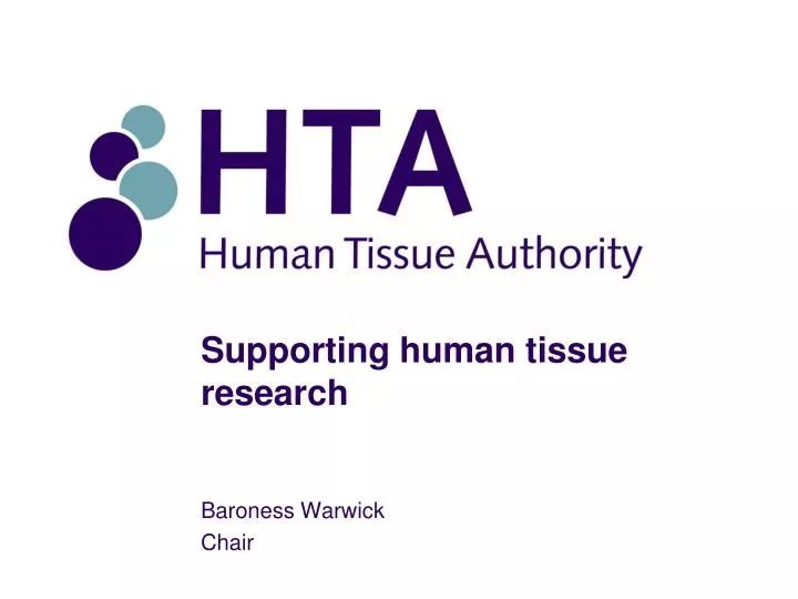 supporting human tissue research