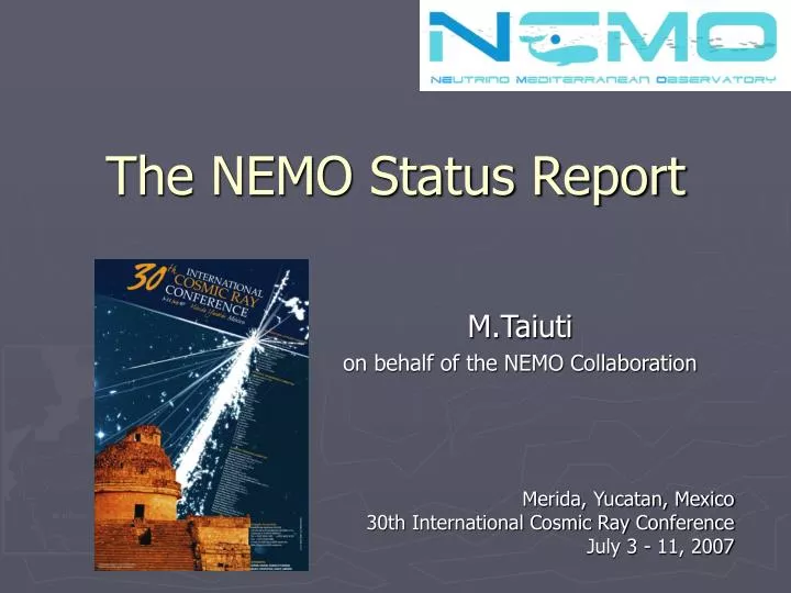 the nemo status report