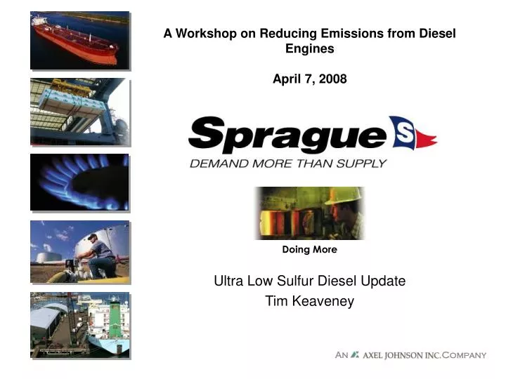 a workshop on reducing emissions from diesel engines april 7 2008