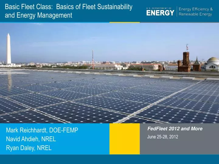 basic fleet class basics of fleet sustainability and energy management